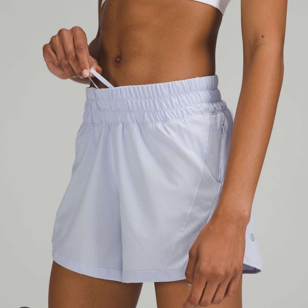 NWT Lululemon Track That MR Short 5” in Pastel Blue